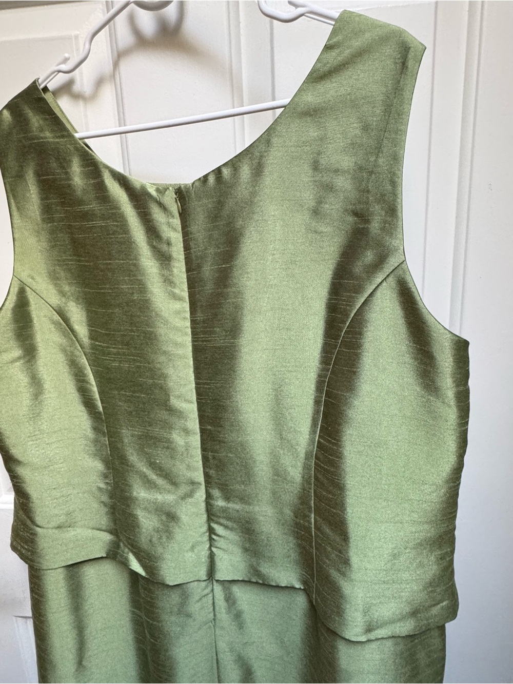 Jessica Howard Sage Green Sleeveless Dress 3/4 Beaded Floral Jacket Set Woman 18 - Picture 14 of 16